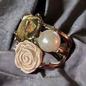 Vintage multi stone statement ring